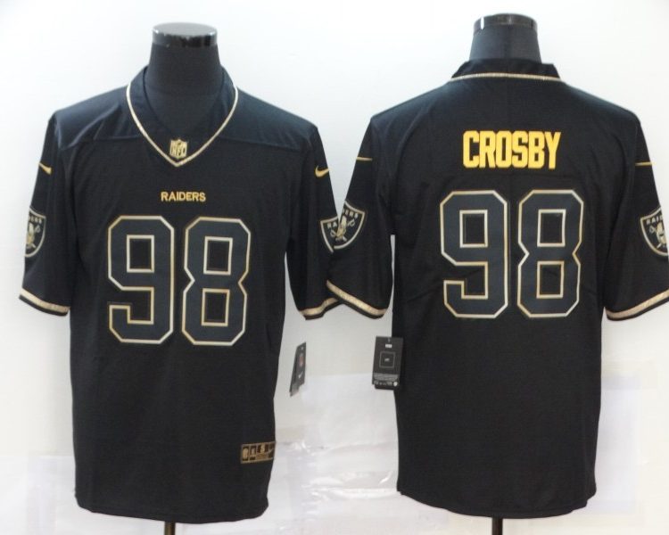 Men's Las Vegas Raiders Maxx Crosby #98 Black Jersey