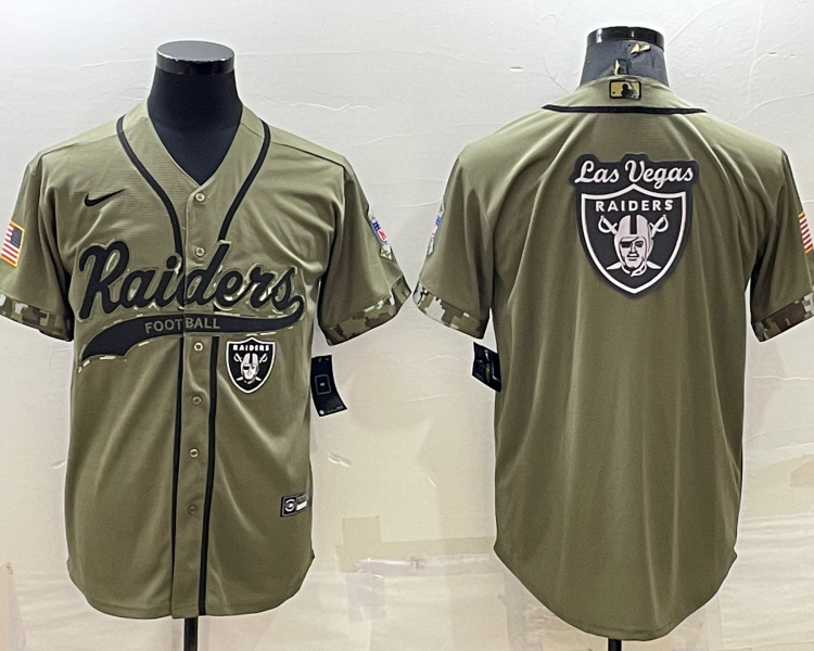 Men's Las Vegas Raiders Olive 2022 Salute To Service Limited Jersey