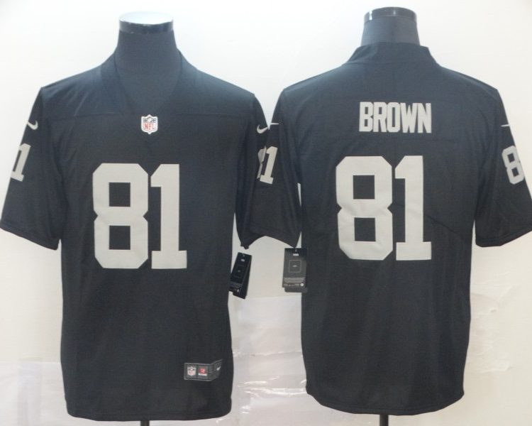 Men's Las Vegas Raiders Tim Brown #81 Black Jersey