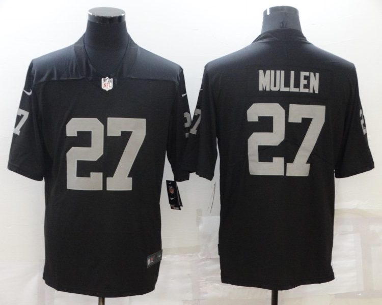 Men's Las Vegas Raiders Trayvon Mullen #27 Black Jersey