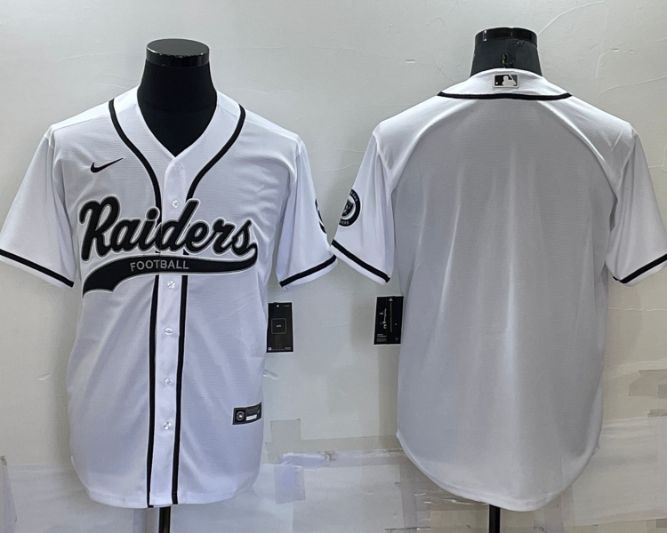 Men's Las Vegas Raiders White Blank Jersey