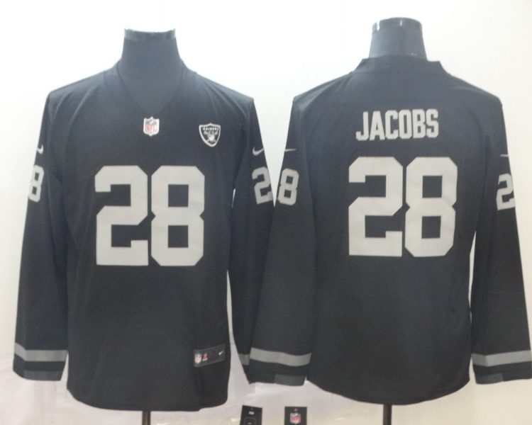 Men's Las Vegas Raiders #28 Josh Jacobs Black Alternate Jersey