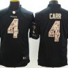 Men's Las Vegas Raiders #4 Derek Carr Black Jersey
