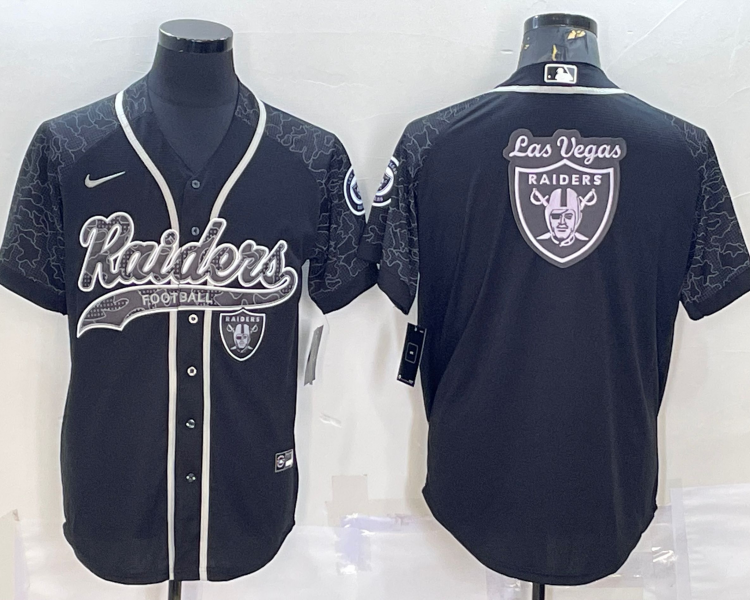 Men's Las Vegas Raiders Black RFLCTV Limited Jersey