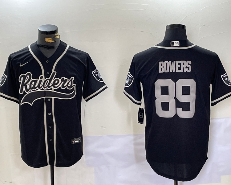 Men's Las Vegas Raiders Brock Bowers #89 Black Jersey