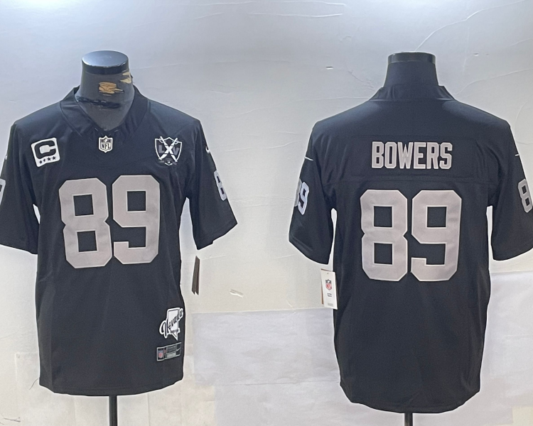 Men's Las Vegas Raiders Brock Bowers #89 Black Jersey