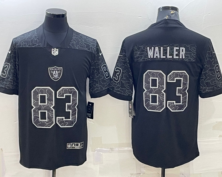 Men's Las Vegas Raiders Darren Waller #83 Black RFLCTV Limited Jersey