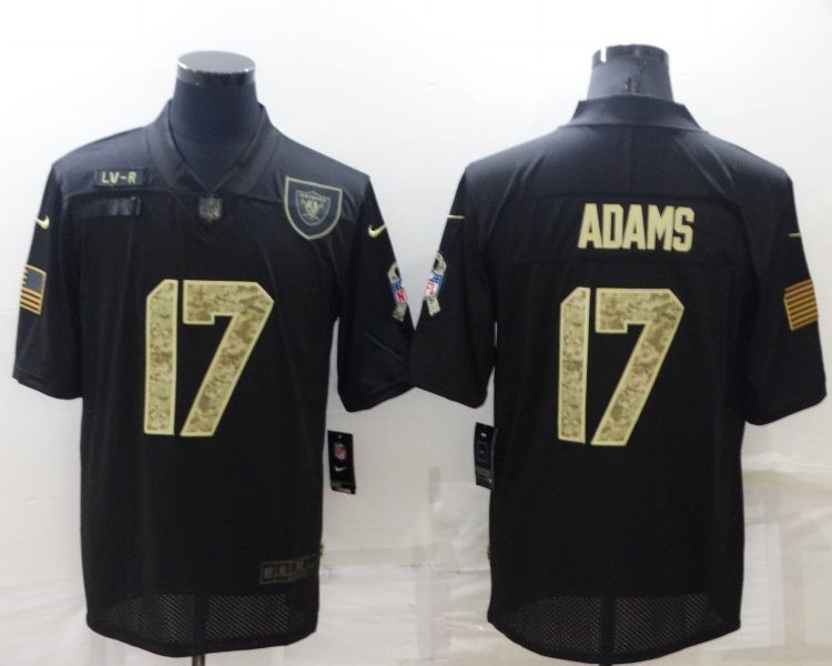 Men's Las Vegas Raiders Davante Adams #17 Black Alternate Jersey
