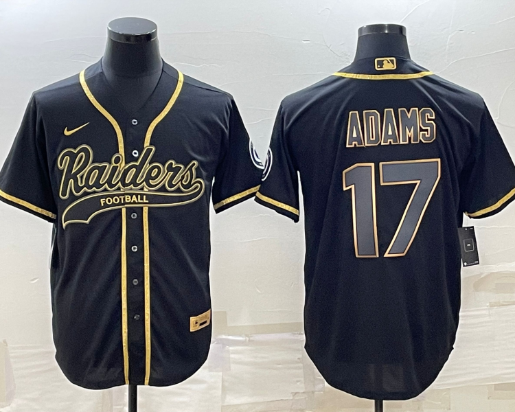 Men's Las Vegas Raiders Davante Adams #17 Black Jersey Joint Edition