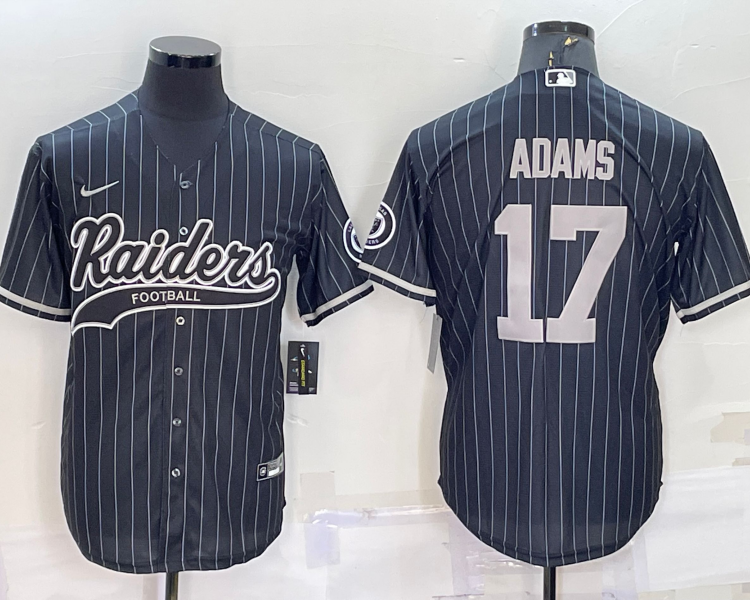 Men's Las Vegas Raiders Davante Adams #17 Black Jersey Joint Edition