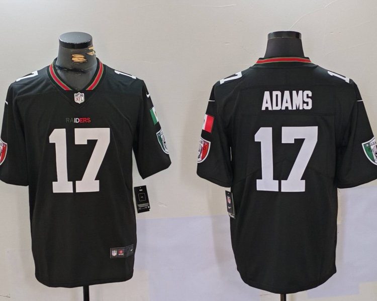 Men's Las Vegas Raiders Davante Adams #17 Black Vapor Limited Jersey