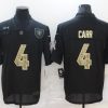 Men's Las Vegas Raiders Derek Carr #4 Black Jersey