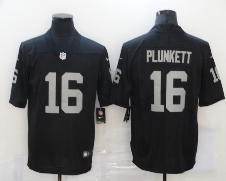 Men's Las Vegas Raiders Jim Plunkett #16 Black Jersey