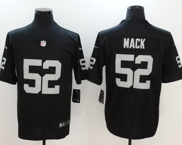 Men's Las Vegas Raiders Khalil Mack #52 Black Jersey