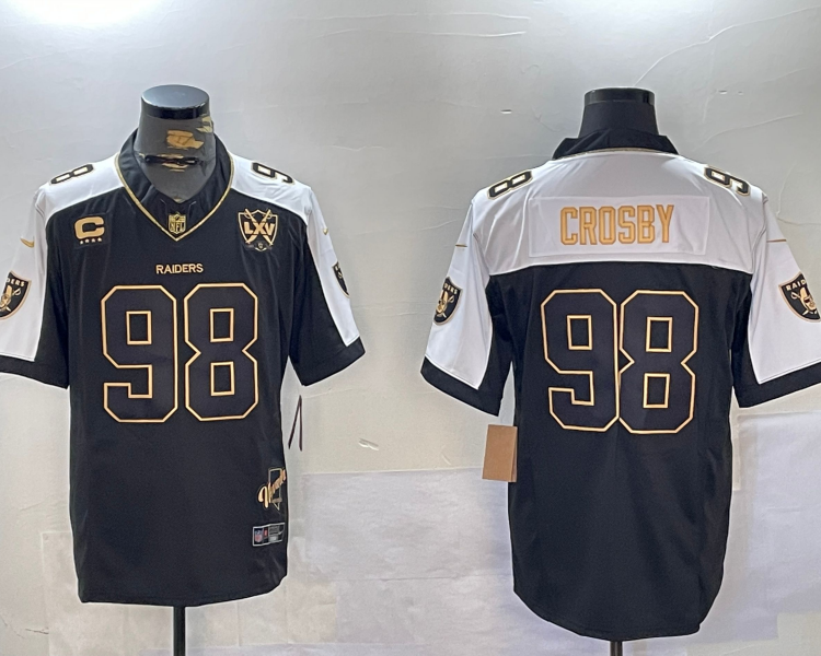 Men's Las Vegas Raiders Maxx Crosby #98 Black Alternate Jersey