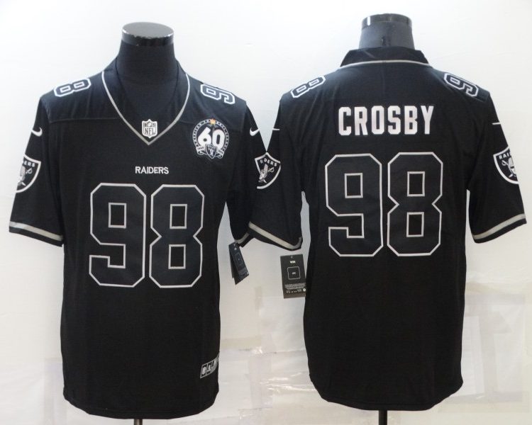 Men's Las Vegas Raiders Maxx Crosby #98 Black Alternate Jersey