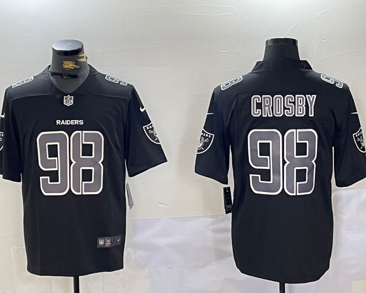 Men's Las Vegas Raiders Maxx Crosby #98 Black Jersey