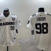 Men's Las Vegas Raiders Maxx Crosby #98 White Vapor F.U.S.E. Limited Jersey