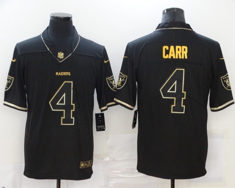 Men's Las Vegas Raiders #4 Derek Carr Black Jersey