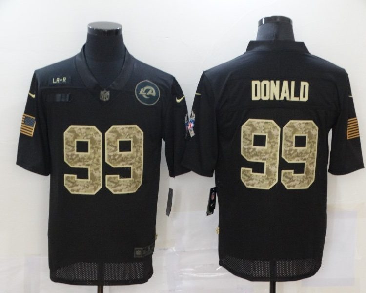 Men's Los Angeles Rams #99 Aaron Donald Black Jersey