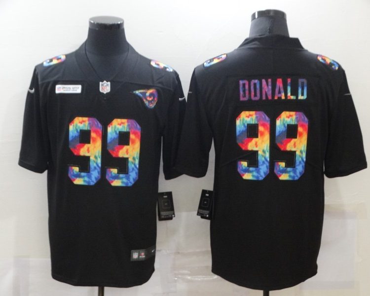 Men's Los Angeles Rams #99 Aaron Donald Black Jersey