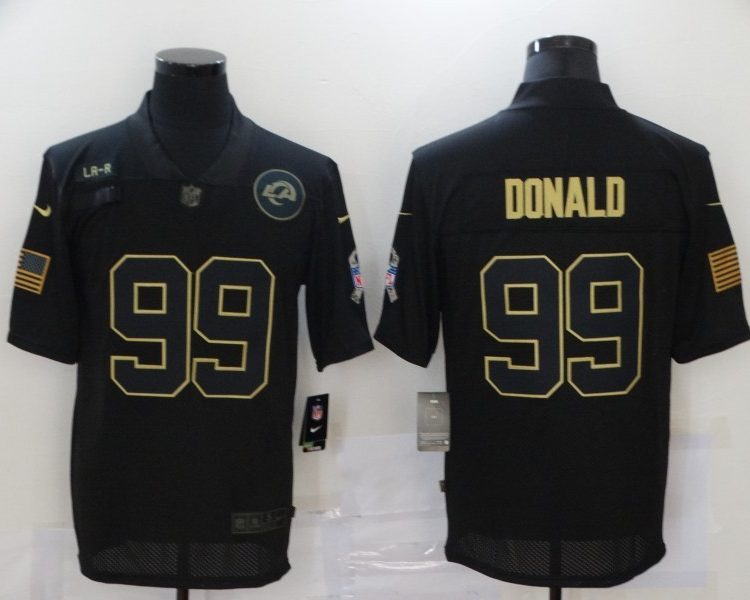 Men's Los Angeles Rams Aaron Donald #99 Black Jersey