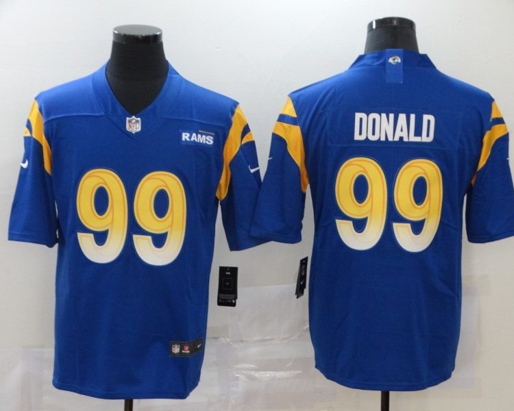 Men's Los Angeles Rams Aaron Donald #99 Blue Legend Jersey