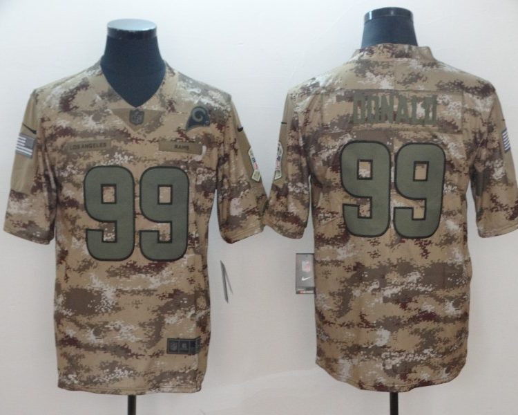 Men's Los Angeles Rams Aaron Donald #99 Camouflage Jersey
