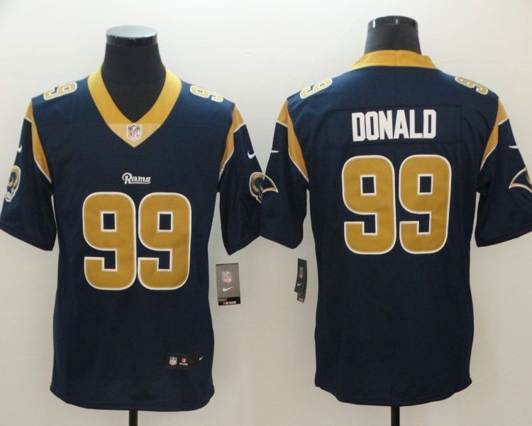 Men's Los Angeles Rams Aaron Donald #99 Navy Jersey