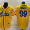Men's Los Angeles Rams Aaron Donald #99 Yellow Jersey Joint Edition