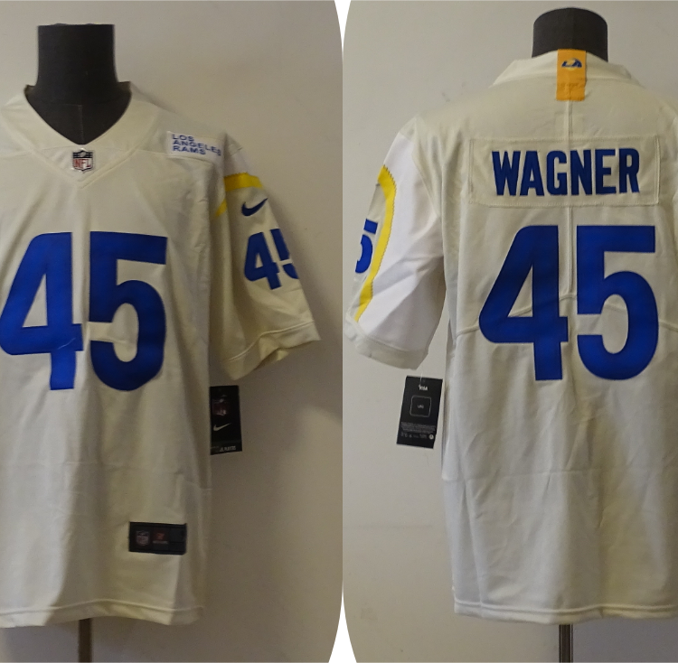 Men's Los Angeles Rams Bobby Wagner #45 Beige Jersey