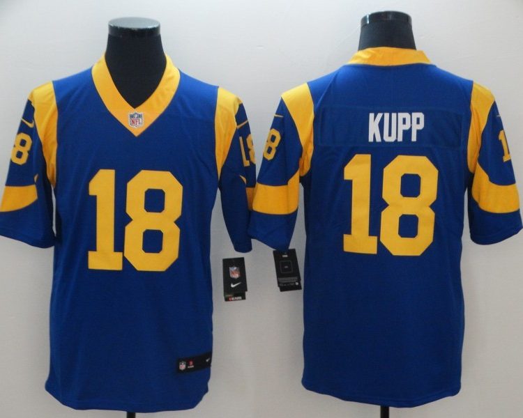 Men's Los Angeles Rams Cooper Kupp #18 Blue Jersey