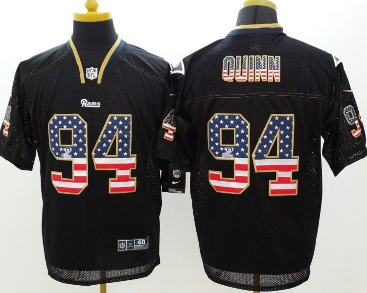 Men's Los Angeles Rams Robert Quinn #94 Black Jersey