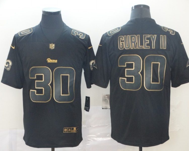 Men's Los Angeles Rams Todd Gurley II #30 Black Jersey