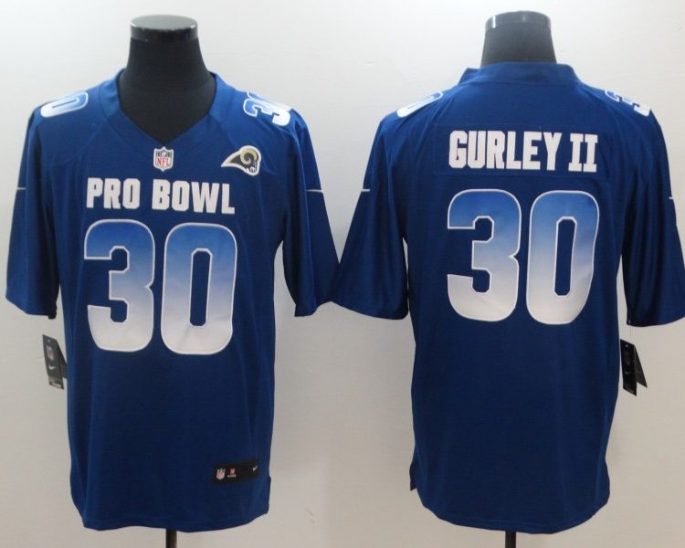 Men's Los Angeles Rams Todd Gurley II #30 Blue Jersey
