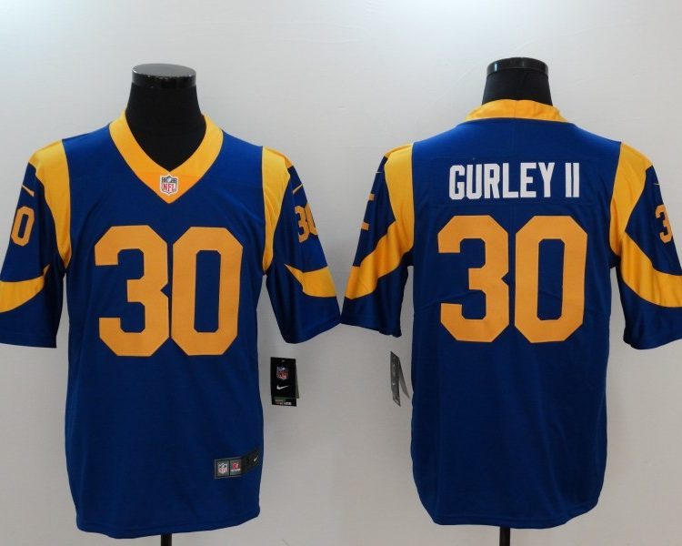 Men's Los Angeles Rams Todd Gurley II #30 Blue Jersey
