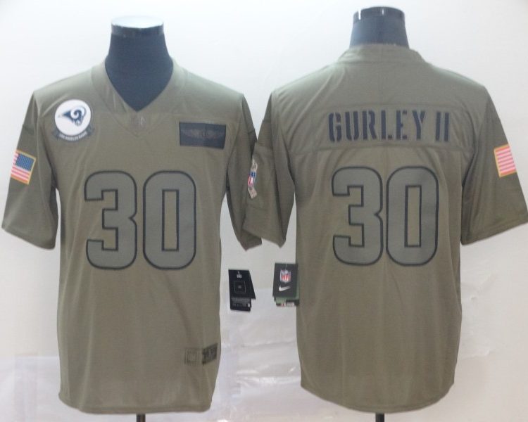 Men's Los Angeles Rams Todd Gurley II #30 Brown Jersey