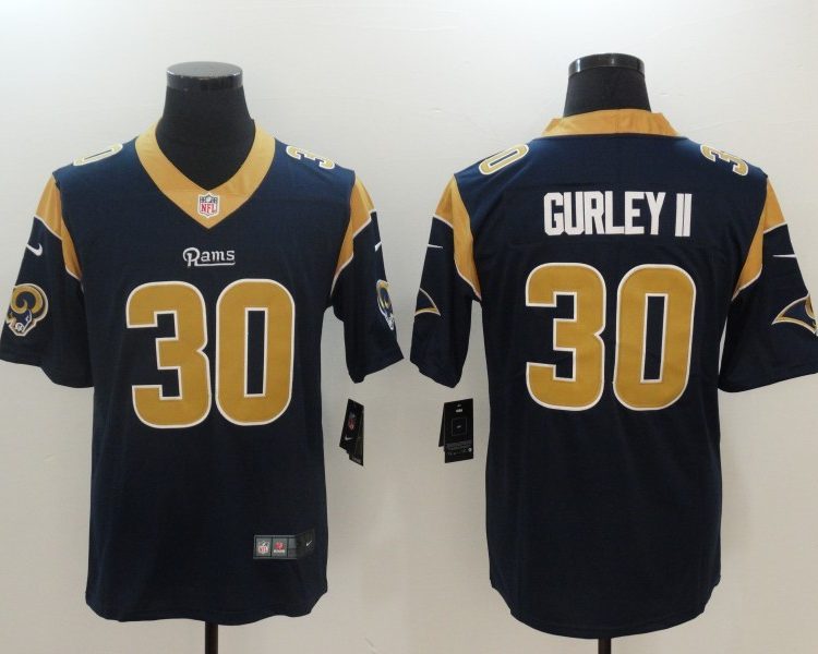 Men's Los Angeles Rams Todd Gurley II #30 Navy Jersey