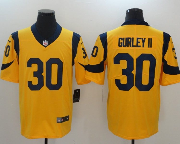 Men's Los Angeles Rams Todd Gurley II #30 Yellow Jersey