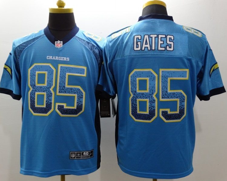 Men's Los Angeles Chargers Antonio Gates #85 Blue Jersey