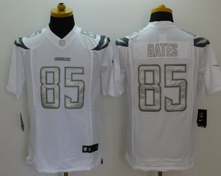 Men's Los Angeles Chargers Antonio Gates #85 White Jersey