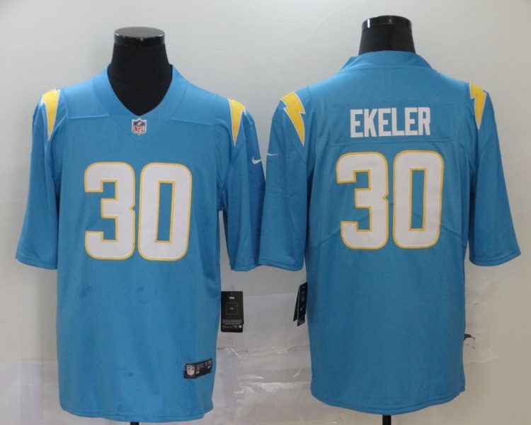 Men's Los Angeles Chargers Austin Ekeler #30 Powder Blue Jersey