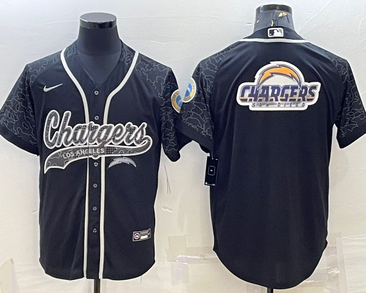 Men's Los Angeles Chargers Black RFLCTV Limited Jersey
