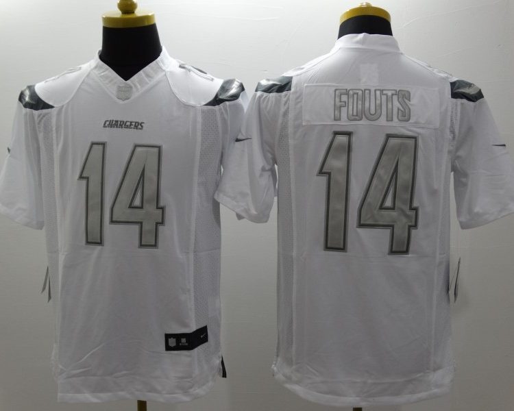 Men's Los Angeles Chargers Dan Fouts #14 White Jersey