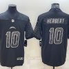 Men's Los Angeles Chargers Justin Herbert #10 Black RFLCTV Limited Jersey