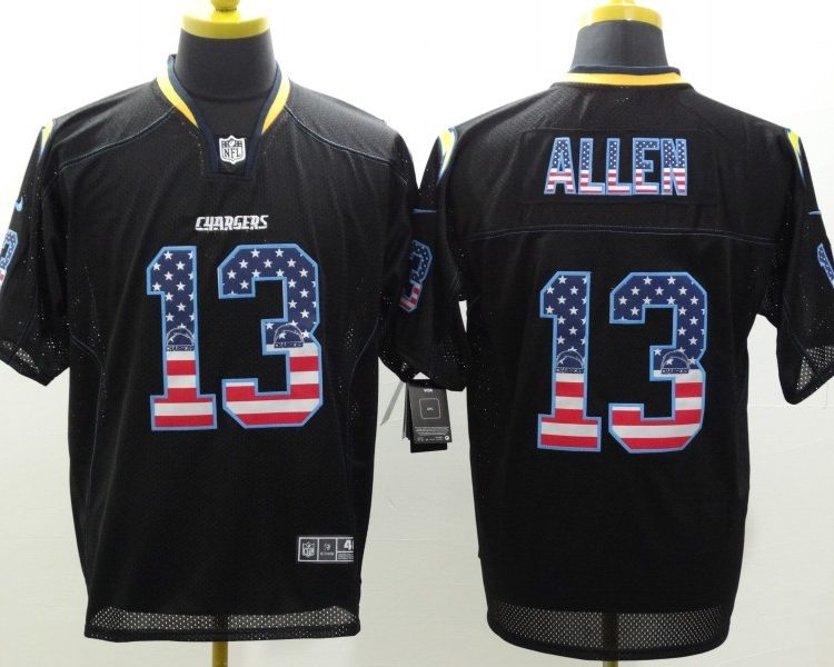 Men's Los Angeles Chargers Keenan Allen #13 Black Jersey