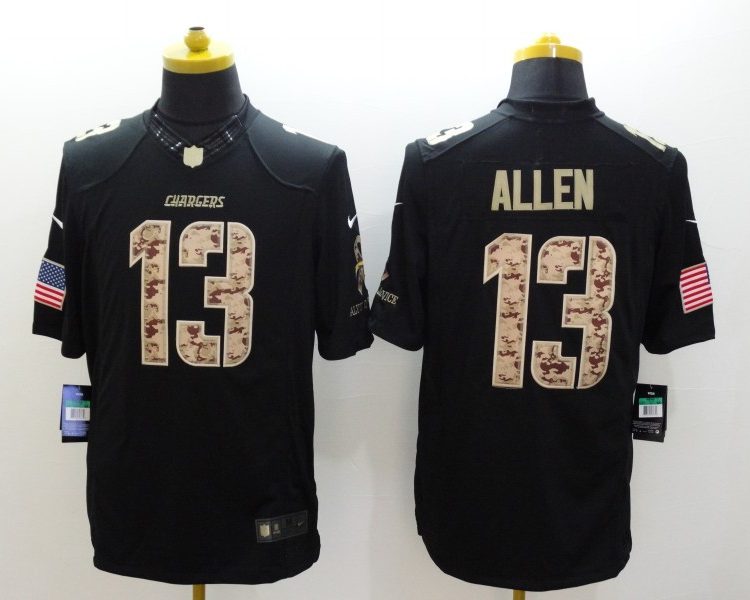 Men's Los Angeles Chargers Keenan Allen #13 Black Jersey