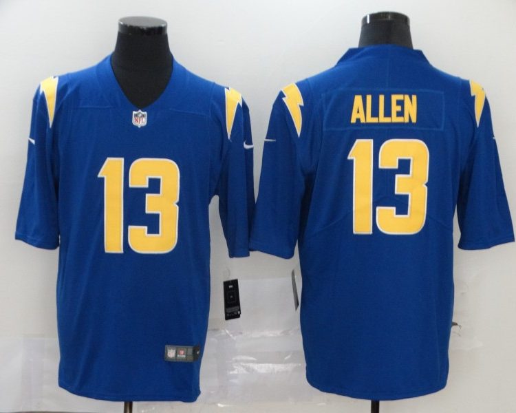 Men's Los Angeles Chargers Keenan Allen #13 Blue 2nd Alternate Jersey