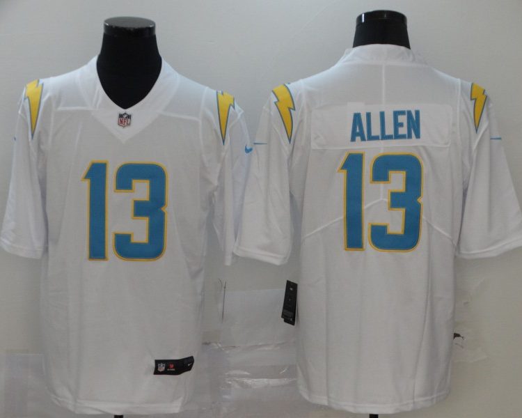 Men's Los Angeles Chargers Keenan Allen #13 White Jersey
