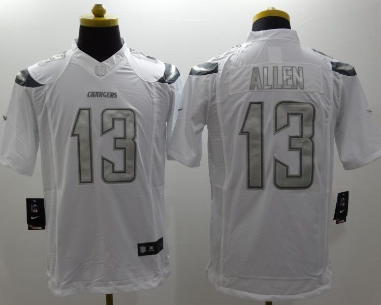 Men's Los Angeles Chargers Keenan Allen #13 White Jersey